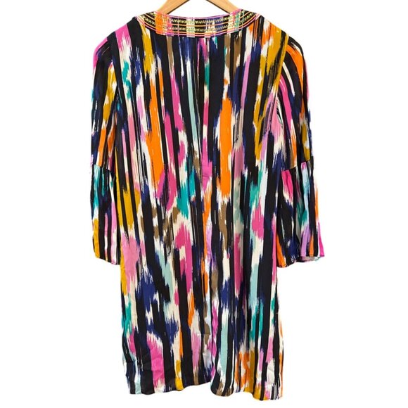 NWT Trina Turk X Inc Collaboration IKAT Dress Resort Wear Vibrant Beachy Tunic - Picture 4 of 5